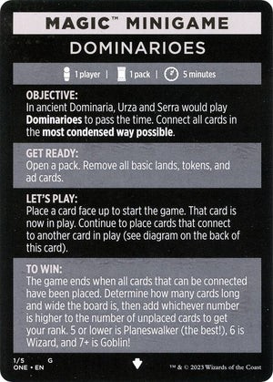 Magic Minigame: Dominarioes (1) [Phyrexia: All Will Be One]