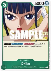 Okiku (Judge) (OP01-035) [One Piece Promotion Cards]