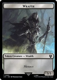 Wraith // Goblin Double-Sided Token (7 // 8) [Tales of Middle-earth Commander]
