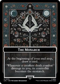 The Monarch // Treasure Double-Sided Token (15 // 12) [Tales of Middle-earth Commander]