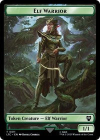 Elf Warrior // Insect Double-Sided Token (11 // 12) [Tales of Middle-earth Commander]