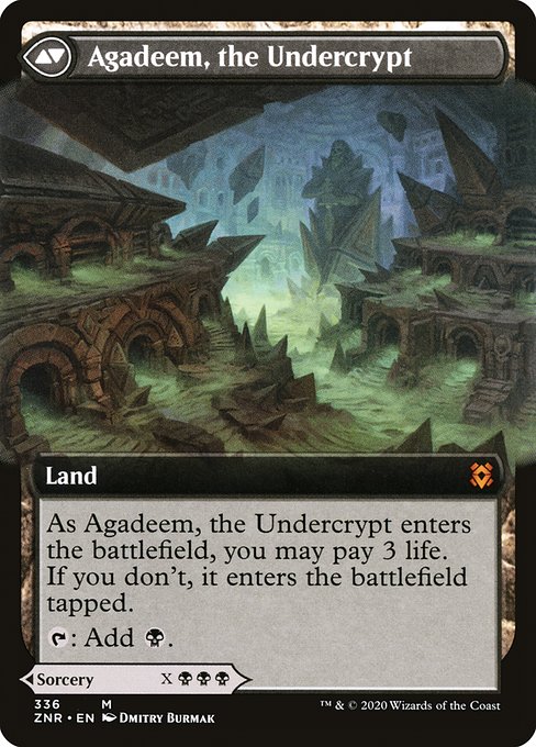Agadeem's Awakening // Agadeem, the Undercrypt (336) [Zendikar Rising] [Extended Art]