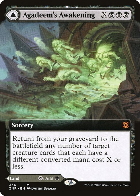 Agadeem's Awakening // Agadeem, the Undercrypt (336) [Zendikar Rising] [Extended Art]