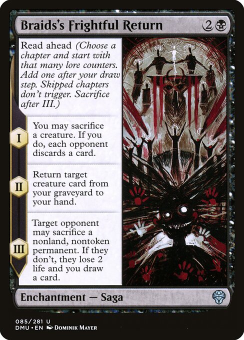 Braids's Frightful Return (85) [Dominaria United]