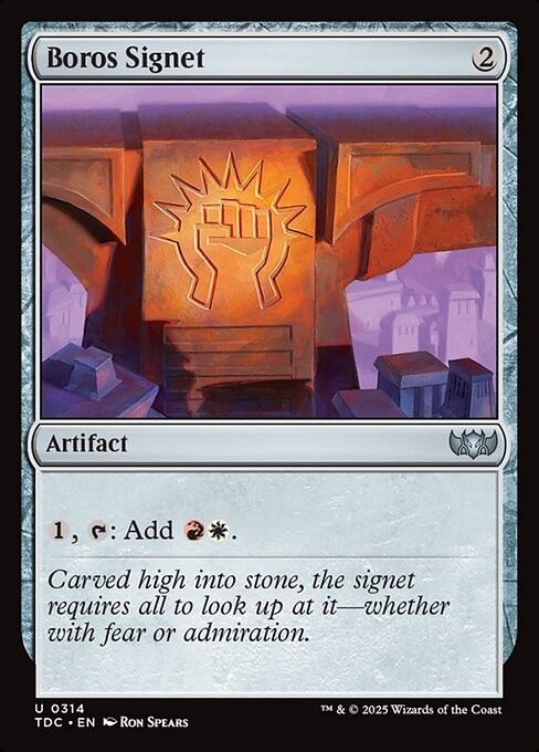 Boros Signet (314) [Tarkir: Dragonstorm Commander]