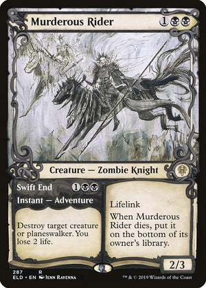 Murderous Rider // Swift End (287) [Throne of Eldraine] [Showcase]