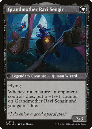 Invasion of Ulgrotha // Grandmother Ravi Sengir (116) [March of the Machine] Reverse
