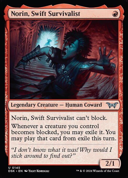 Norin, Swift Survivalist (145) [Duskmourn: House of Horror]