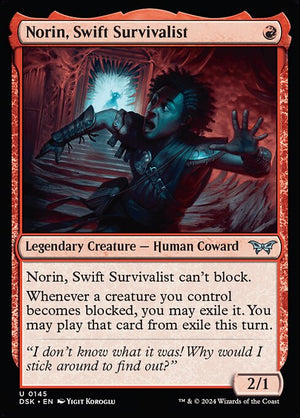 Norin, Swift Survivalist (145) [Duskmourn: House of Horror]