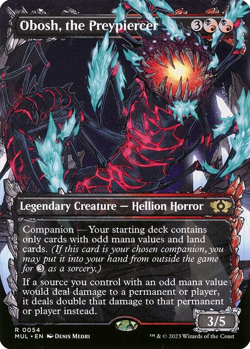Obosh, the Preypiercer (54) [Multiverse Legends] [Showcase, Borderless]