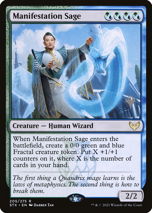 Manifestation Sage (205p) [Strixhaven: School of Mages Promos]
