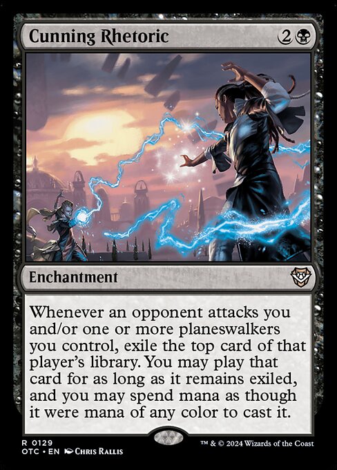 Cunning Rhetoric (129) [Outlaws of Thunder Junction Commander]