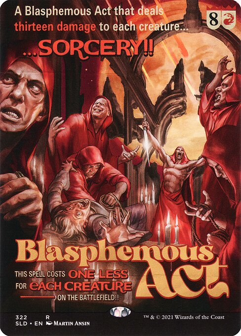 Blasphemous Act (322) [Secret Lair Drop] [Borderless]