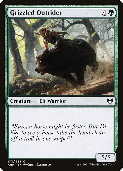 Grizzled Outrider (173) [Kaldheim]