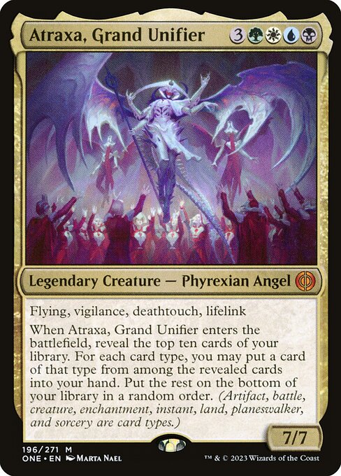 Atraxa, Grand Unifier (196) [Phyrexia: All Will Be One]