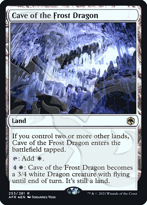 Cave of the Frost Dragon (253a) [Adventures in the Forgotten Realms Promos]