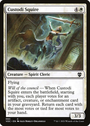 Custodi Squire (83) [Crimson Vow Commander]