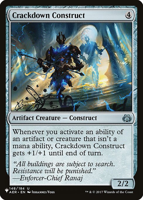 Crackdown Construct (AER-148) [The List]