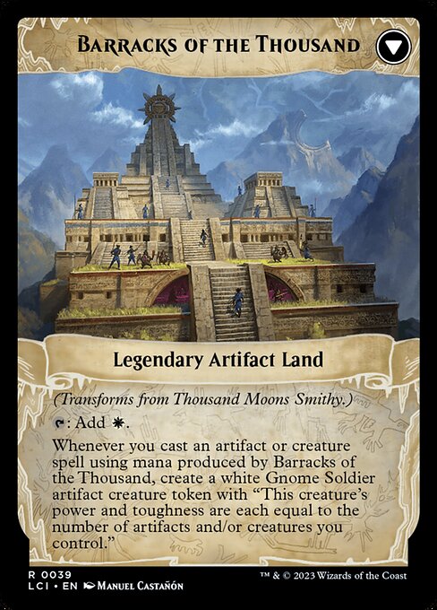 Thousand Moons Smithy // Barracks of the Thousand (39) [The Lost Caverns of Ixalan] Reverse