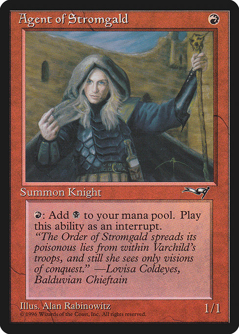 Agent of Stromgald (64a) [Alliances]