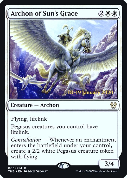 Archon of Sun's Grace (3s) [Theros Beyond Death Promos]