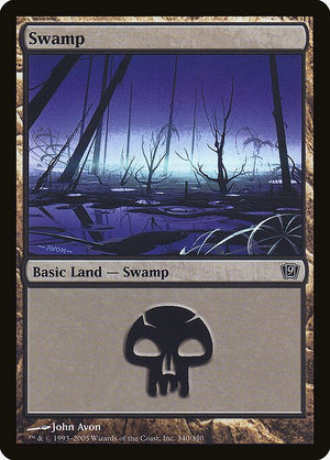 Swamp (340) (340★) [Ninth Edition]