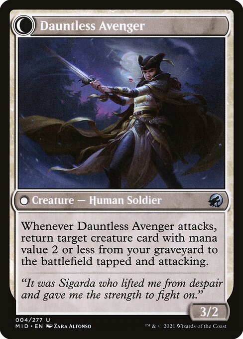 Bereaved Survivor // Dauntless Avenger (4) [Innistrad: Midnight Hunt]