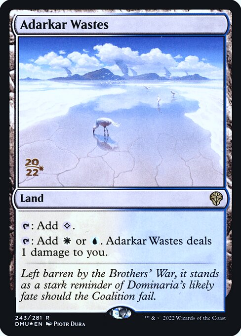 Adarkar Wastes (243s) [Dominaria United Promos]