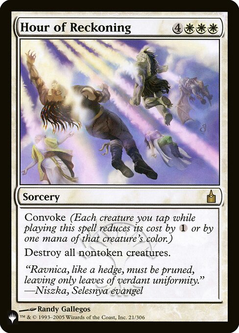 Hour of Reckoning (RAV-21) [The List]