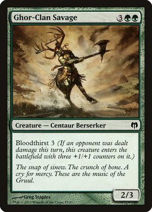 Ghor-Clan Savage (53) [Duel Decks: Heroes vs. Monsters]