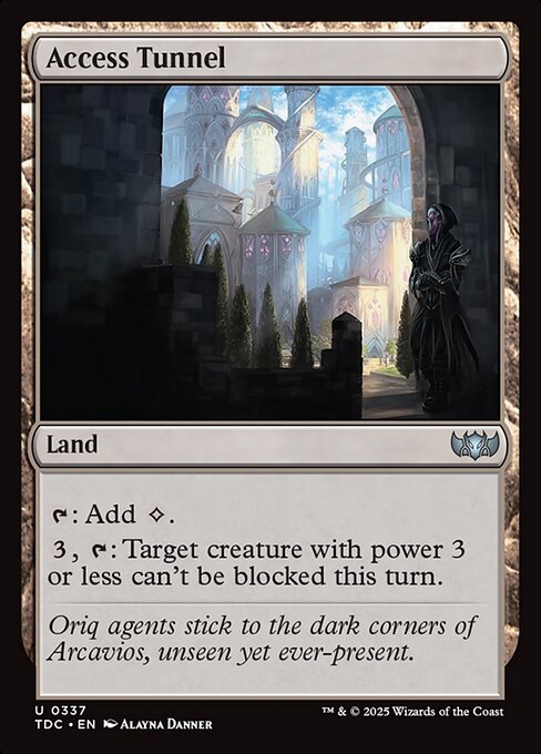 Access Tunnel (337) [Tarkir: Dragonstorm Commander]