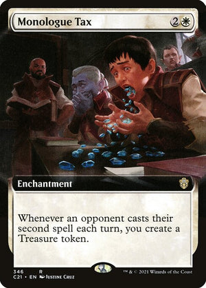 Monologue Tax (346) [Commander 2021] [Extended Art]