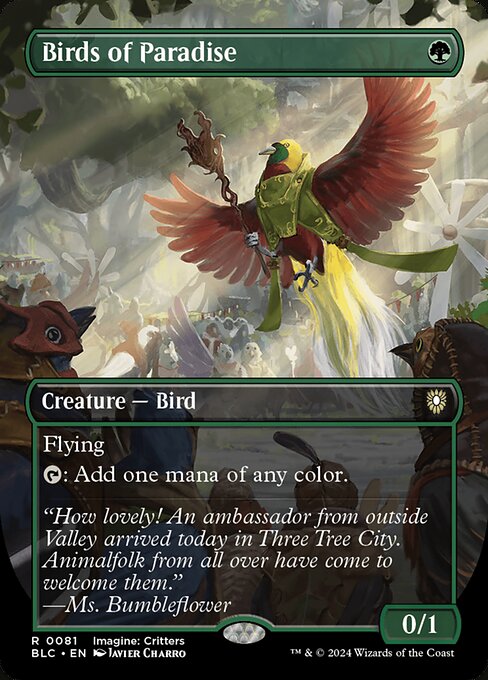 Birds of Paradise (81) [Bloomburrow Commander]