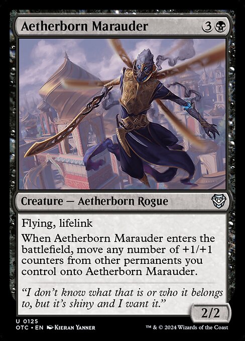 Aetherborn Marauder (125) [Outlaws of Thunder Junction Commander]
