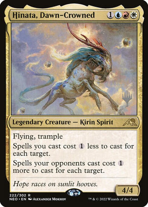 Hinata, Dawn-Crowned (222p) [Kamigawa: Neon Dynasty Promos]