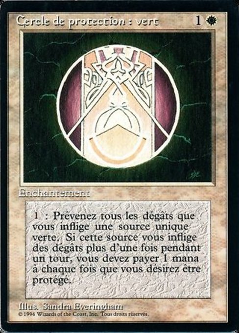 Circle of Protection: Green (11) [Foreign Black Border]