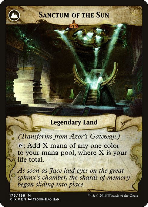 Azor's Gateway // Sanctum of the Sun (176s) [Rivals of Ixalan Promos]