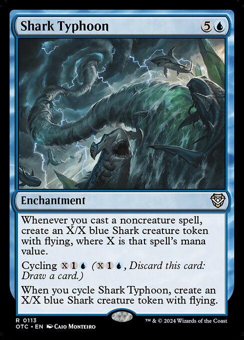 Shark Typhoon (113) [Outlaws of Thunder Junction Commander]