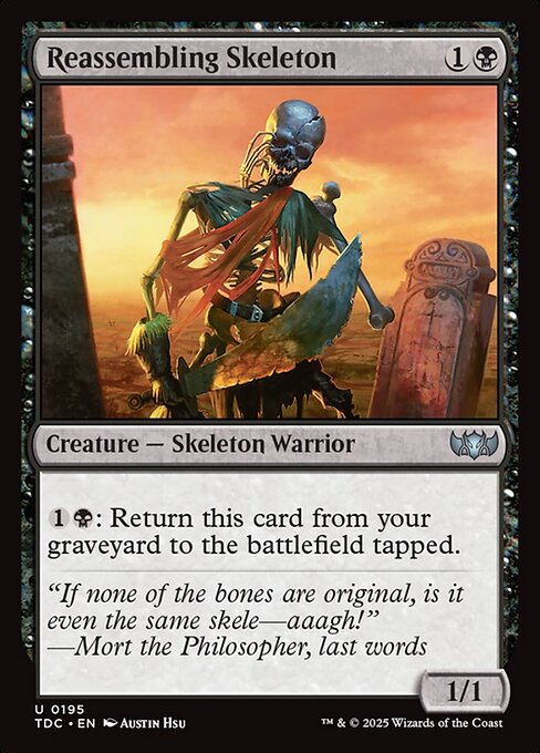 Reassembling Skeleton (195) [Tarkir: Dragonstorm Commander]