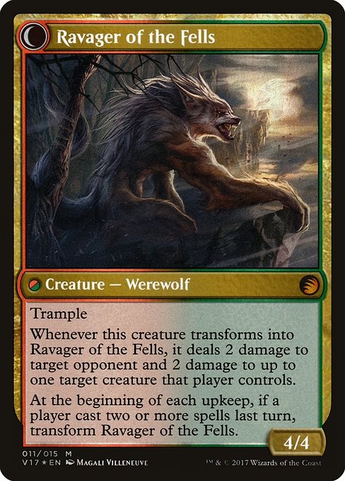 Huntmaster of the Fells // Ravager of the Fells (11) [From the Vault: Transform] Reverse
