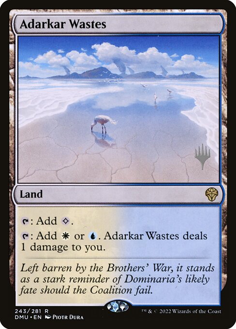Adarkar Wastes (243p) [Dominaria United Promos]