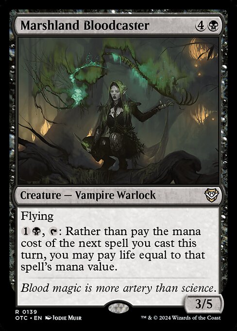 Marshland Bloodcaster (139) [Outlaws of Thunder Junction Commander]