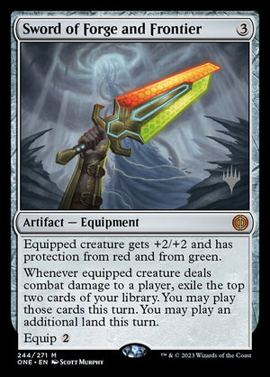Sword of Forge and Frontier (244p) [Phyrexia: All Will Be One Promos]