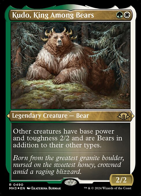 Kudo, King Among Bears (490) [Modern Horizons 3]