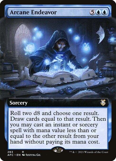 Arcane Endeavor (283) [Forgotten Realms Commander] [Extended Art]