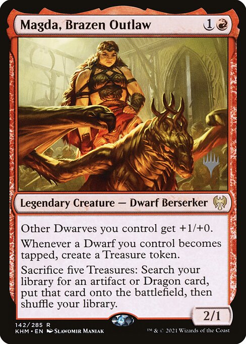 Magda, Brazen Outlaw (142p) [Kaldheim Promos]
