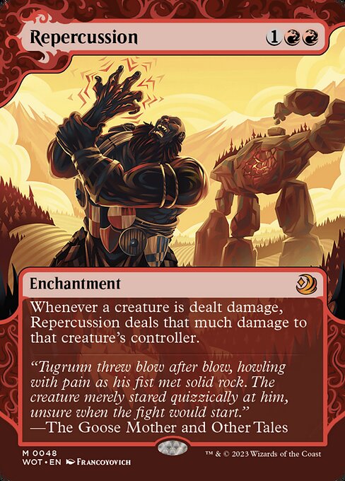 Repercussion (48) [Wilds of Eldraine: Enchanting Tales] [Showcase, Borderless]