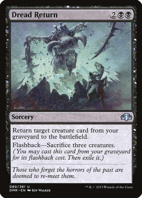 Dread Return (80) [Dominaria Remastered]