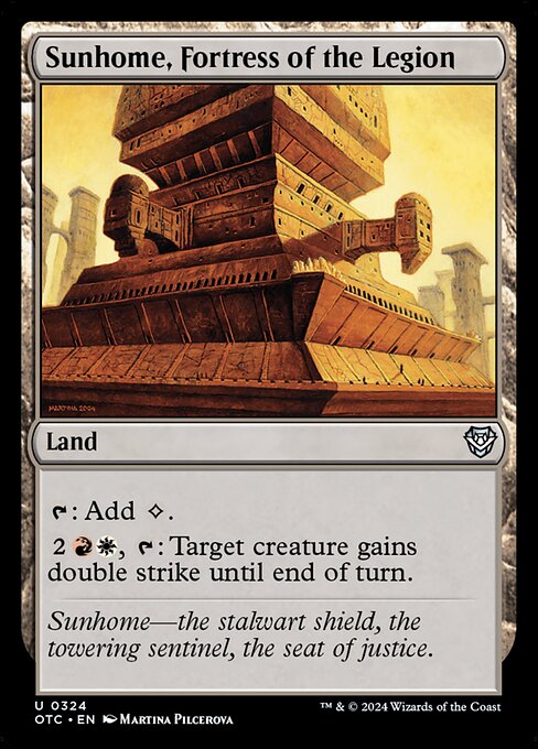 Sunhome, Fortress of the Legion (324) [Outlaws of Thunder Junction Commander]