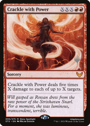 Crackle with Power (95p) [Strixhaven: School of Mages Promos]